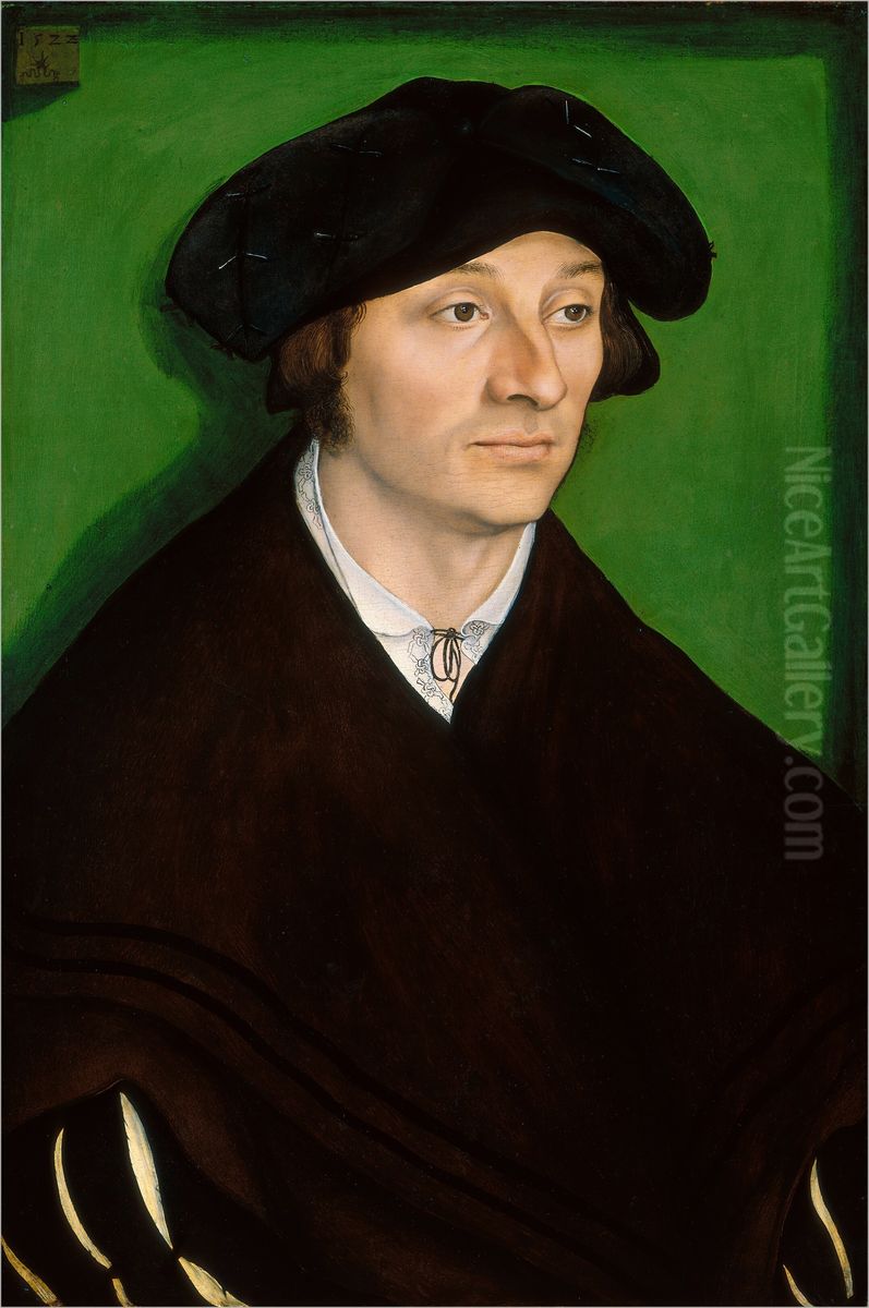 Portrait of a Man Oil Painting by Lucas Cranach the Elder