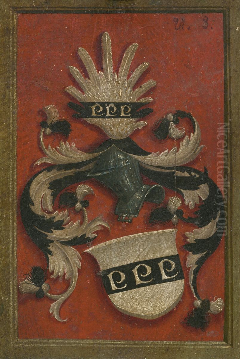 Margarethe Vohlin, Wife of Hans Roth [reverse] Oil Painting by Bernhard Strigel