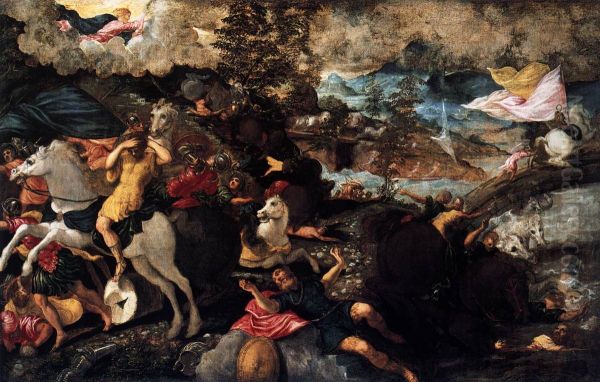 The Conversion of Saul Oil Painting by Jacopo Tintoretto