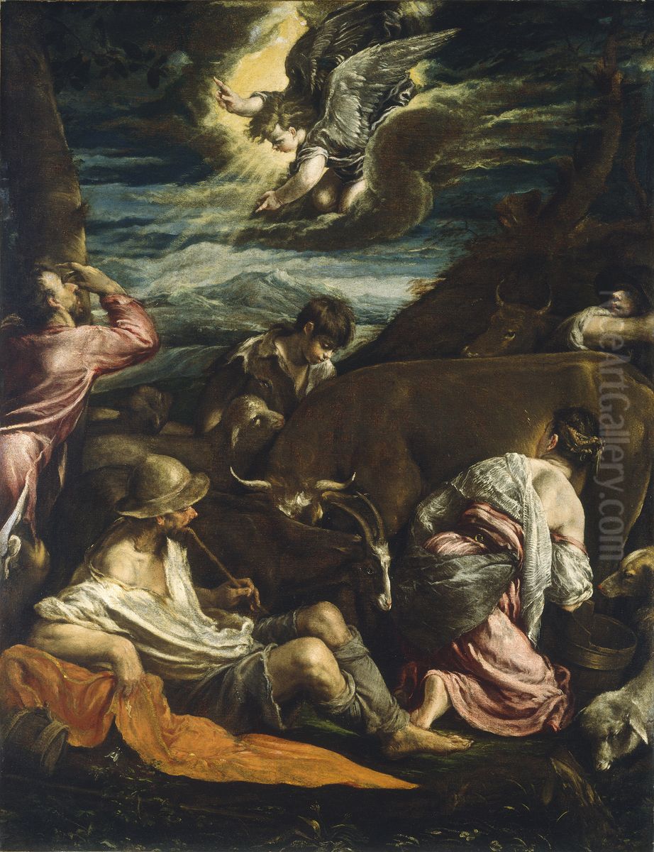 The Annunciation to the Shepherds Oil Painting by Jacopo Bassano