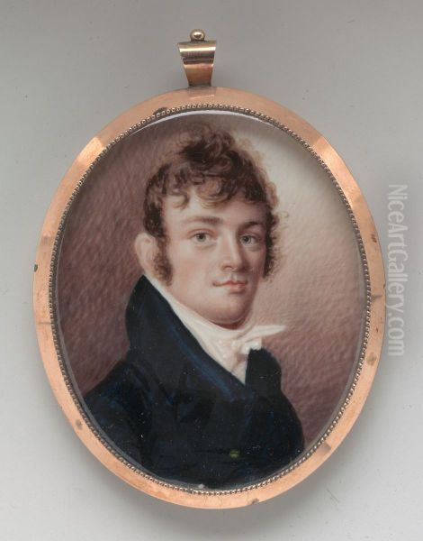 Portrait of a Gentleman Oil Painting by Joseph Wood