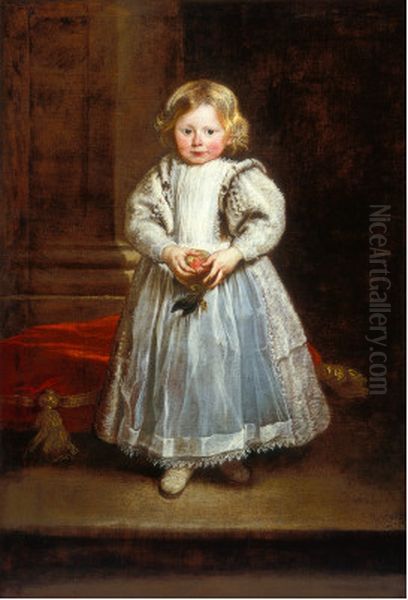 Portrait of Maddalena Cattaneo Oil Painting by Sir Anthony Van Dyck