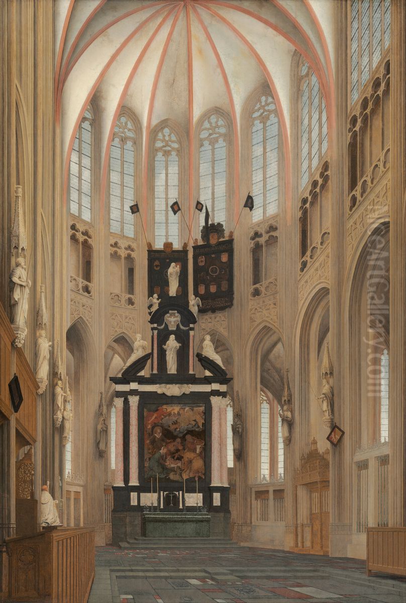 Cathedral of Saint John at 's-Hertogenbosch Oil Painting by Pieter Jansz Saenredam