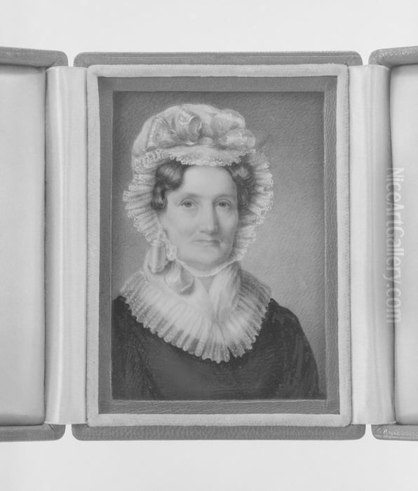 Mrs. George Burroughs (Mary Fullerton) Oil Painting by Anson Dickinson