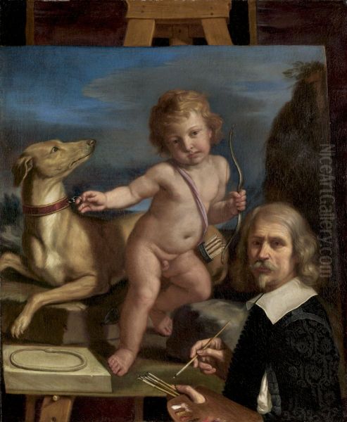 Self-Portrait before a Painting of 