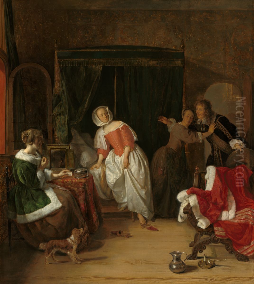 The Intruder Oil Painting by Gabriel Metsu