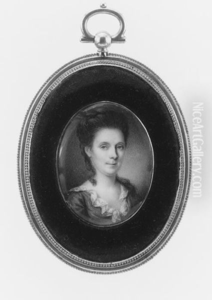 Mrs. John Cox (Esther Bowes) Oil Painting by Charles Willson Peale