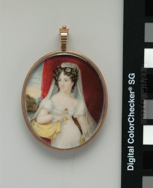 Portrait of a Lady Oil Painting by Frederick R. Spencer