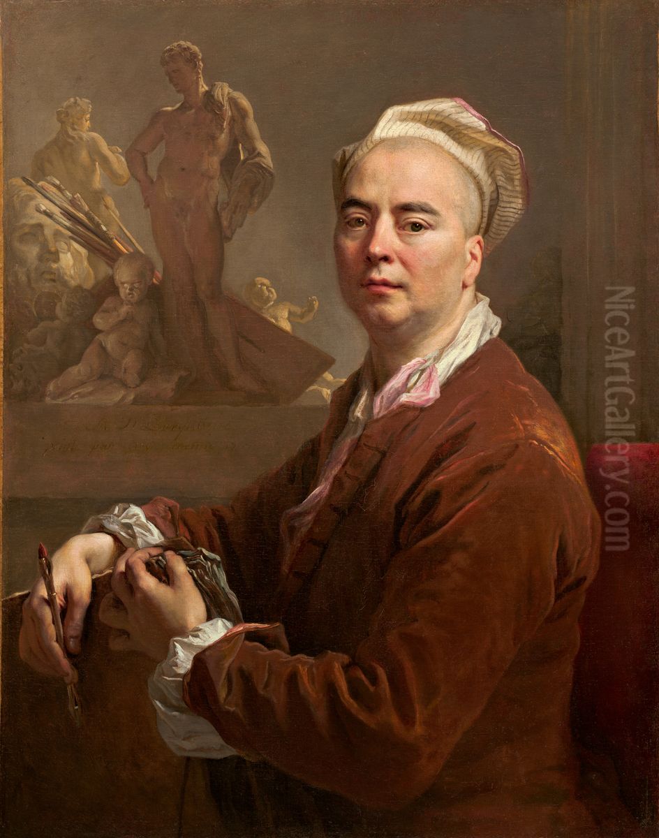 Self-Portrait Oil Painting by Nicolas de Largilliere
