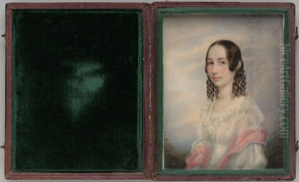Mrs. Christopher Grant Perry (Frances Sargeant) Oil Painting by Richard Morrell Staigg