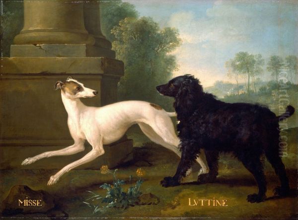 Misse and Luttine Oil Painting by Jean-Baptiste Oudry