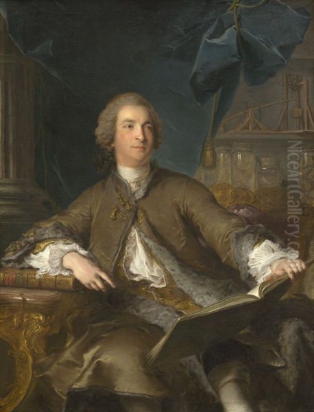 Portrait of Joseph Bonnier de la Mosson (1702-1744) Oil Painting by Jean-Marc Nattier