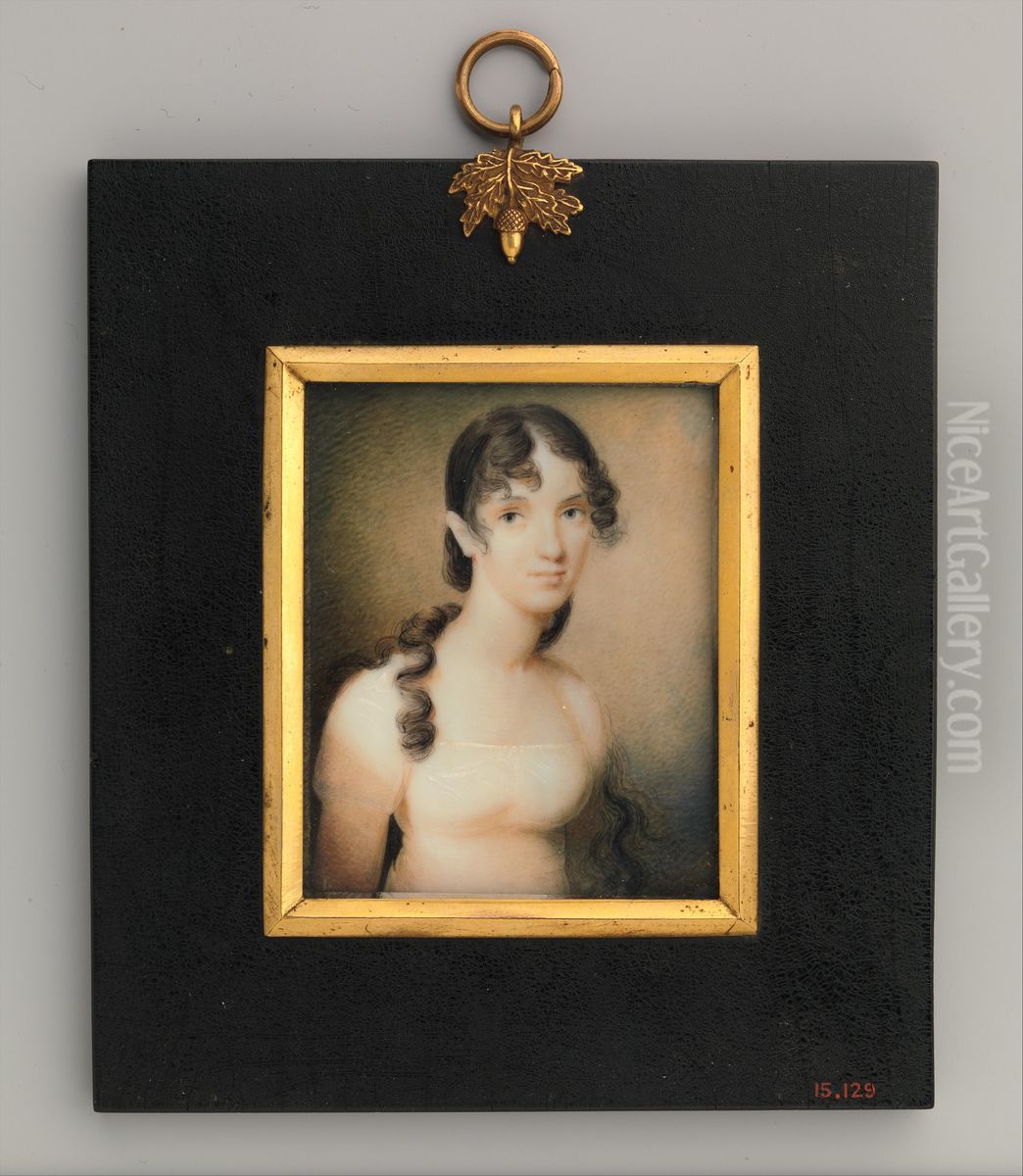 Mrs. Robert Watts (Matilda Ridley) Oil Painting by Anson Dickinson