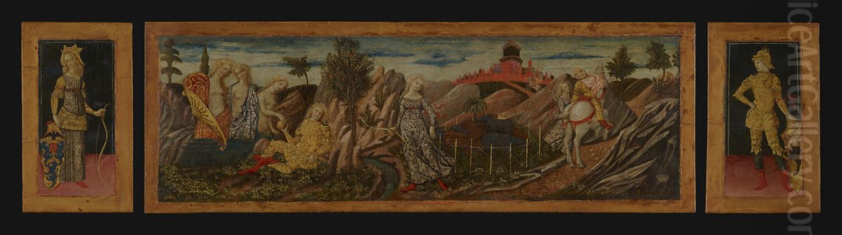 The Story of Oenone and Paris Oil Painting by Francesco di Giorgio