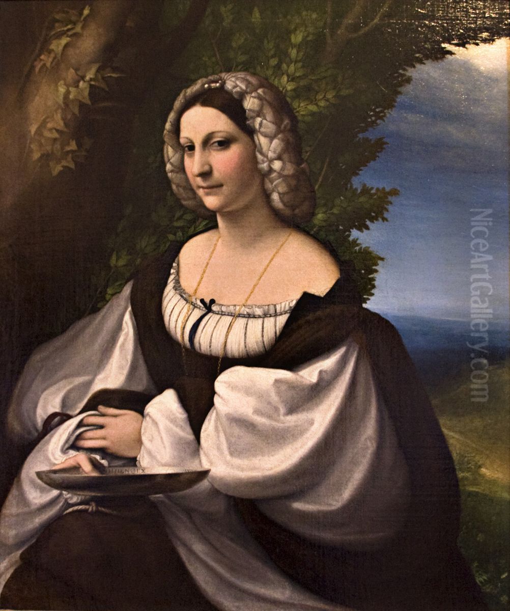 Ritratto di gentildonna Oil Painting by Antonio da Correggio