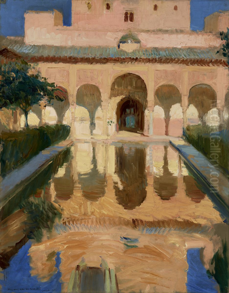 Hall of the Ambassadors, Alhambra, Granada Oil Painting by Joaquin Sorolla
