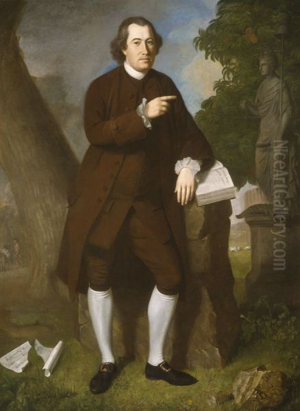 John Beale Bordley Oil Painting by Charles Willson Peale