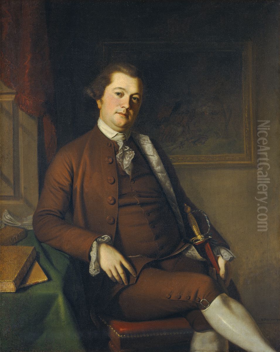 John Philip de Haas Oil Painting by Charles Willson Peale