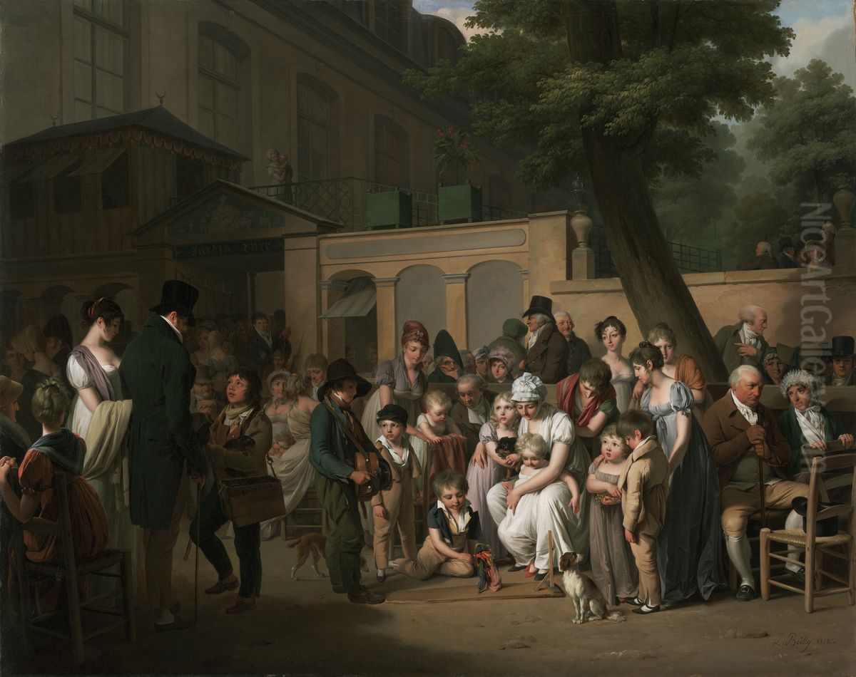 Entrance to the Jardin Turc Oil Painting by Louis-Leopold Boilly