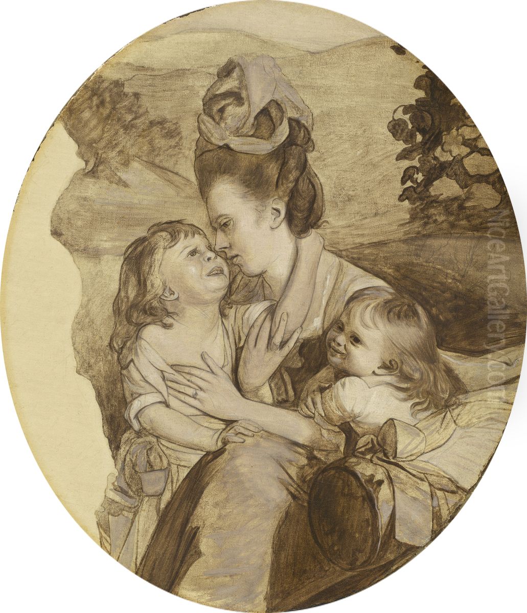 Sketch for The Copley Family Oil Painting by John Singleton Copley