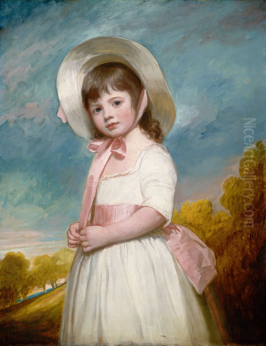 Miss Juliana Willoughby Oil Painting by George Romney