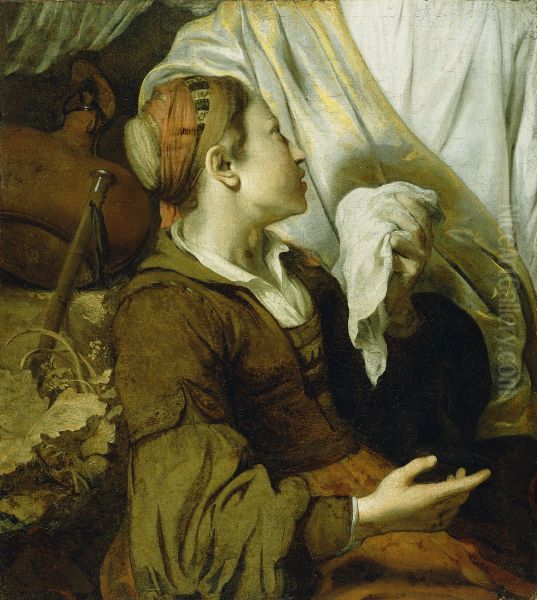 Hagar Weeping Oil Painting by Gerbrand Van Den Eeckhout