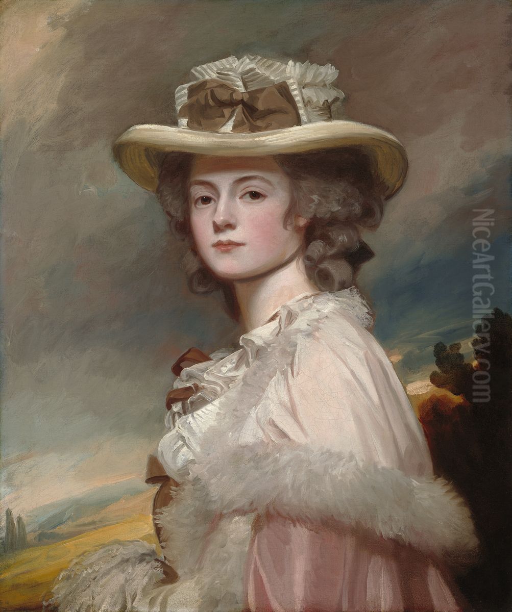 Mrs. Davies Davenport Oil Painting by George Romney