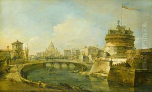 Fanciful View of the Castel Sant'Angelo, Rome