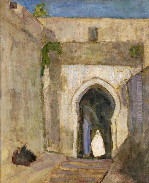 Gateway, Tangier Oil Painting by Henry Ossawa Tanner