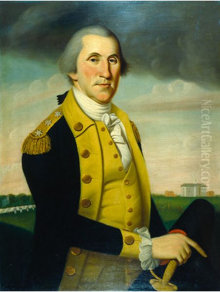 General Washington at Princeton Oil Painting by Charles Peale Polk