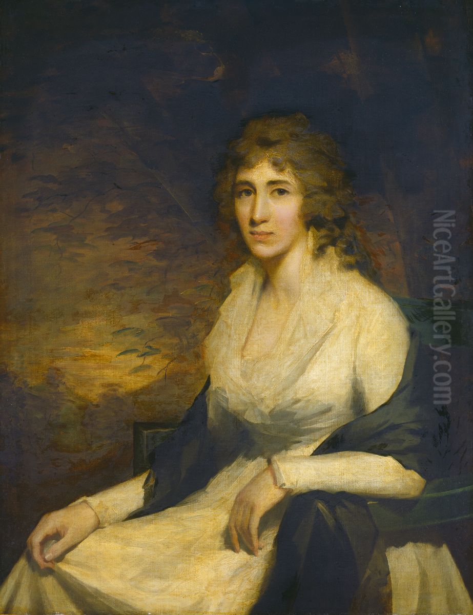 Mrs. George Hill Oil Painting by Henry Raeburn