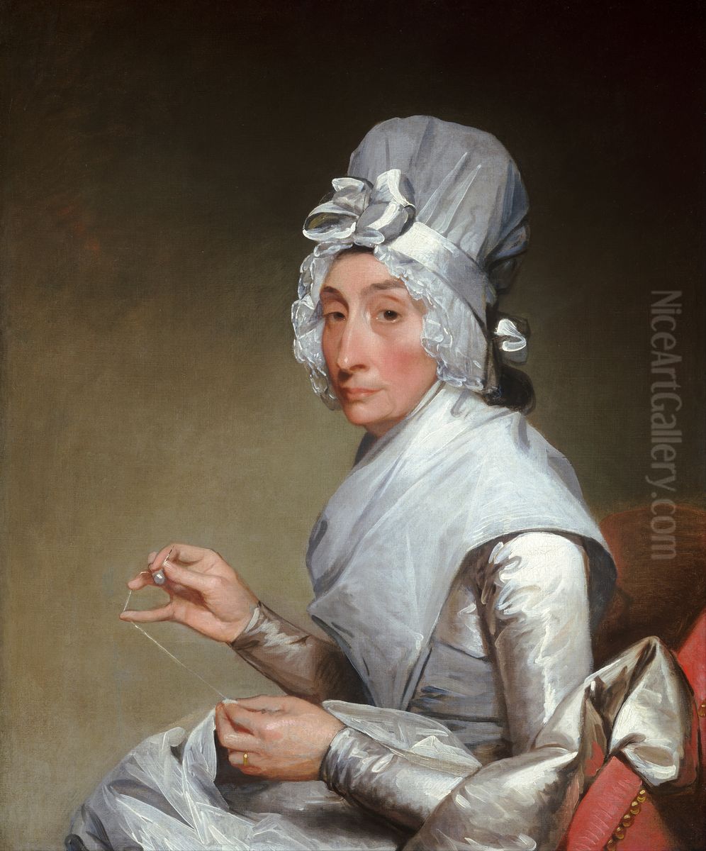 Catherine Brass Yates (Mrs. Richard Yates) Oil Painting by Gilbert Stuart