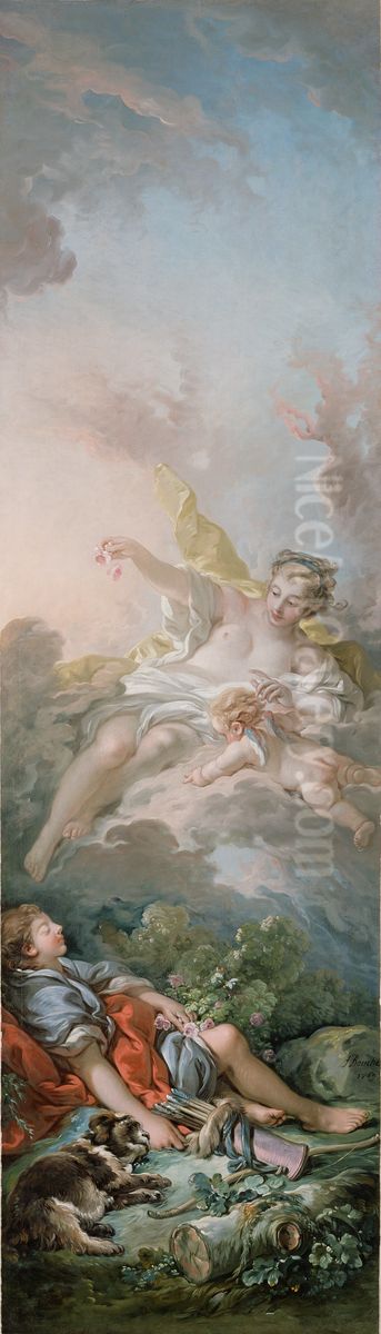 Aurora and Cephalus Oil Painting by Francois Boucher