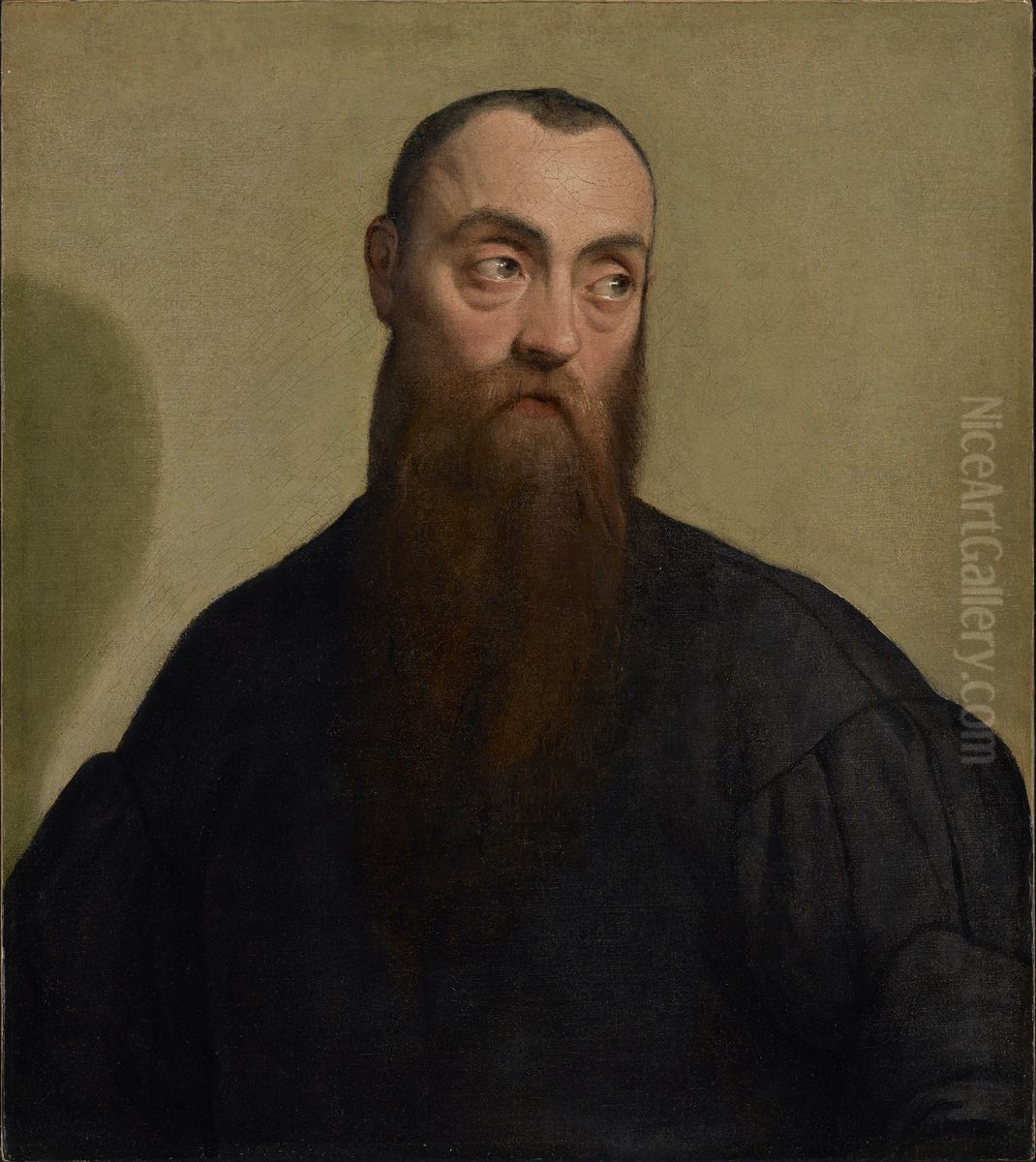 Portrait of a Bearded Man Oil Painting by Jacopo Bassano