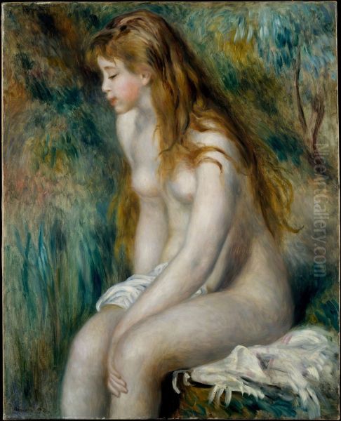 Junge Badende Oil Painting by Pierre-Auguste Renoir