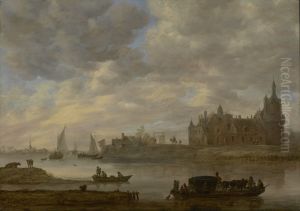 View of Duurstede Castle at Wijk bij Duurstede