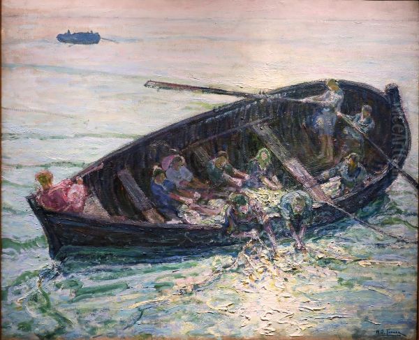 The Miraculous Haul of Fishes Oil Painting by Henry Ossawa Tanner