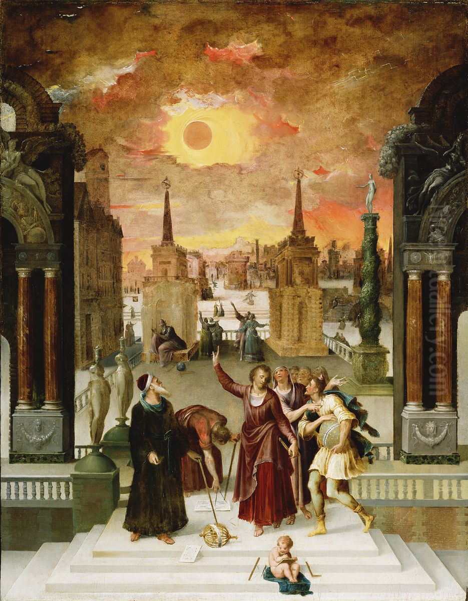 Dionysius the Areopagite Converting the Pagan Philosophers Oil Painting by Antoine Caron