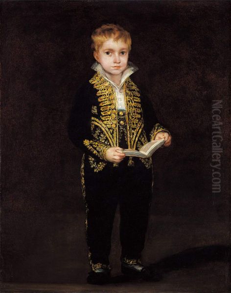 Portrait of Victor Guye Oil Painting by Francisco Goya