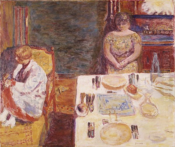Before Dinner Oil Painting by Pierre Bonnard