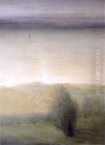 Spring-Hudson River Oil Painting by unknown