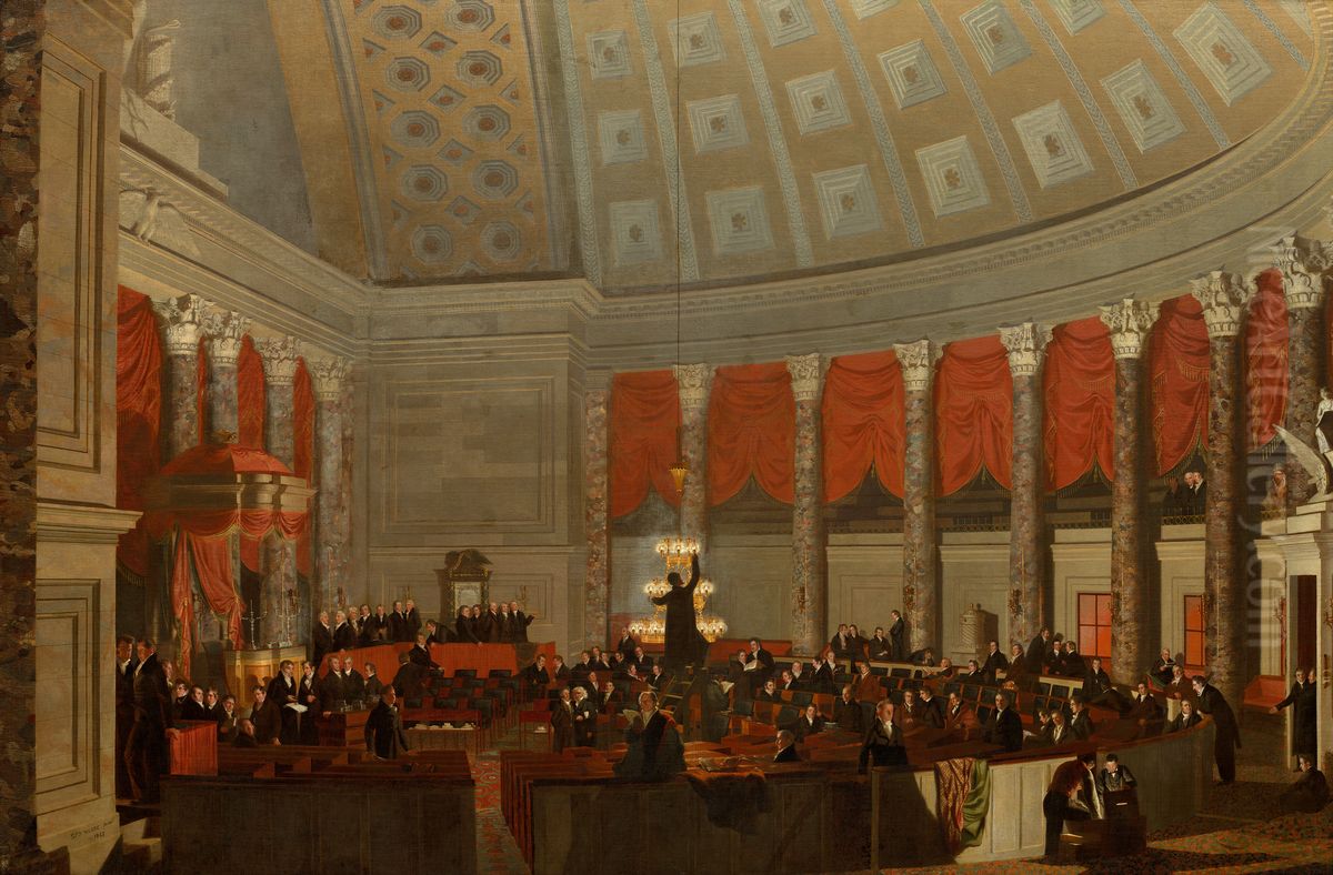 The House of Representatives Oil Painting by Samuel Finley Breese Morse