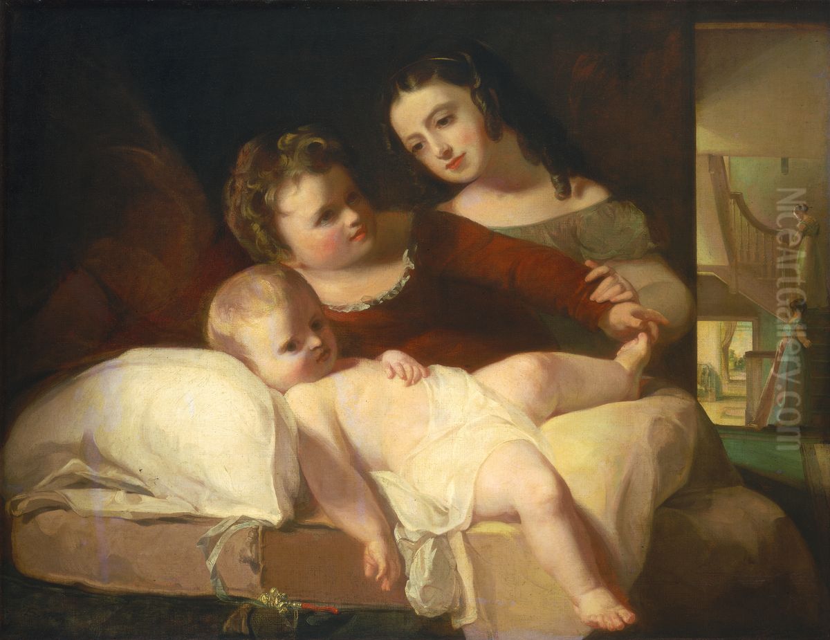 The David Children Oil Painting by Thomas Sully