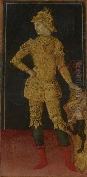 Paris (right end panel) Oil Painting by Francesco di Giorgio