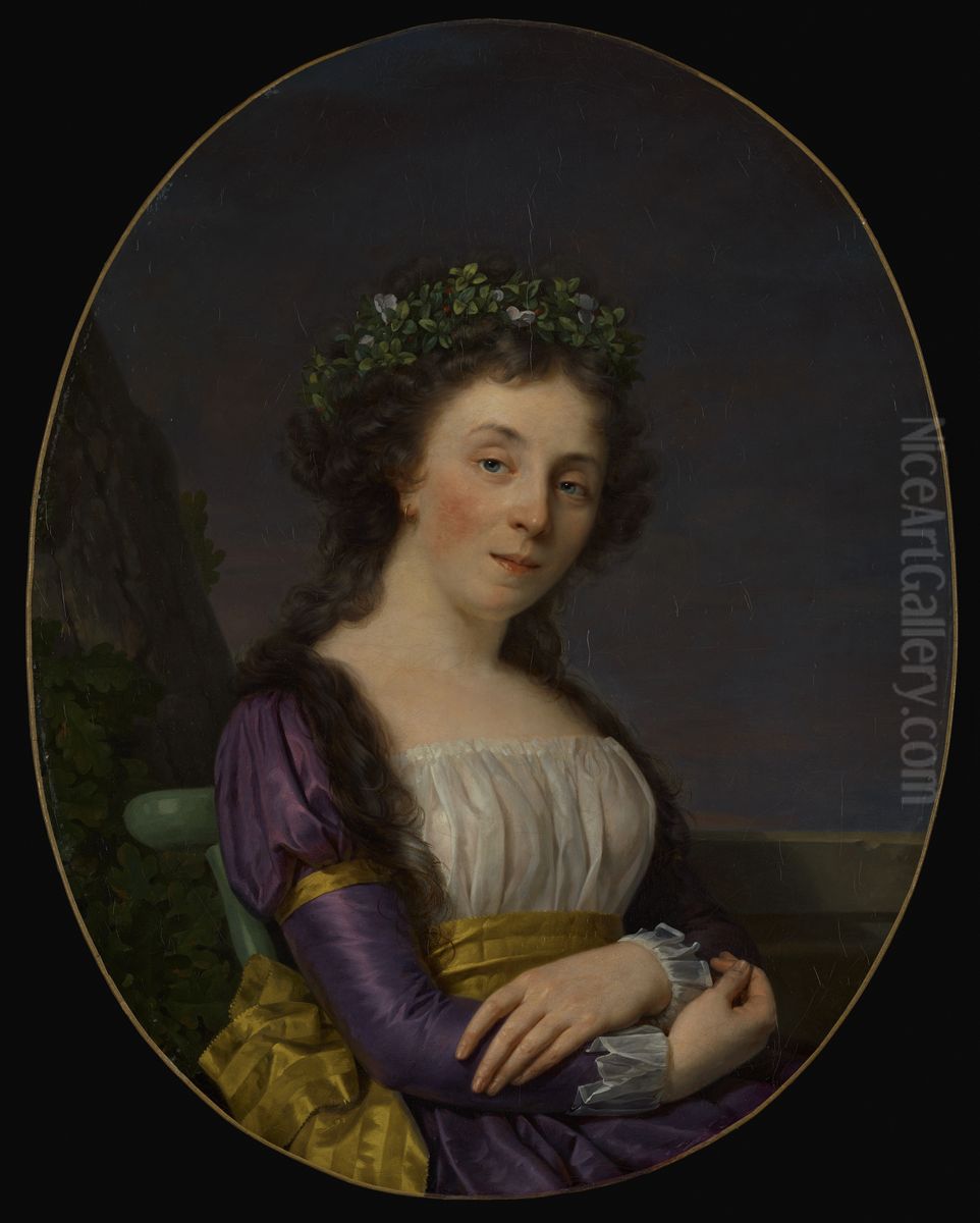Portrait of Marie-Louise Joubert, nee Poulletier de Perigny Oil Painting by Francois-Xavier Fabre