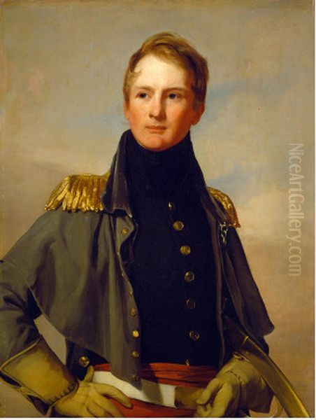 Major Thomas Biddle Oil Painting by Thomas Wilcocks Sully