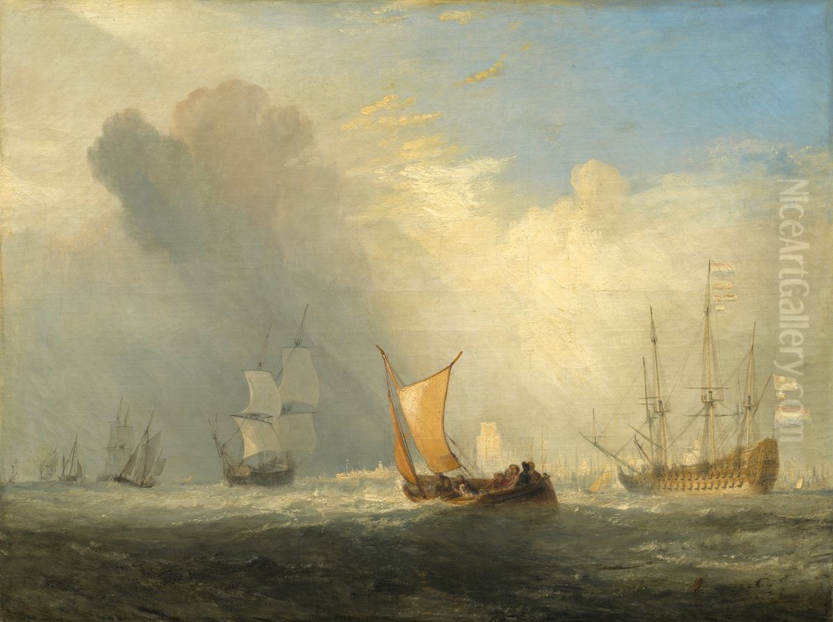 Rotterdam Ferry-Boat Oil Painting by J. M. W. Turner