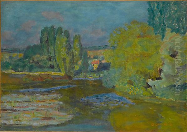 House on the Seine near Vernon Oil Painting by Pierre Bonnard