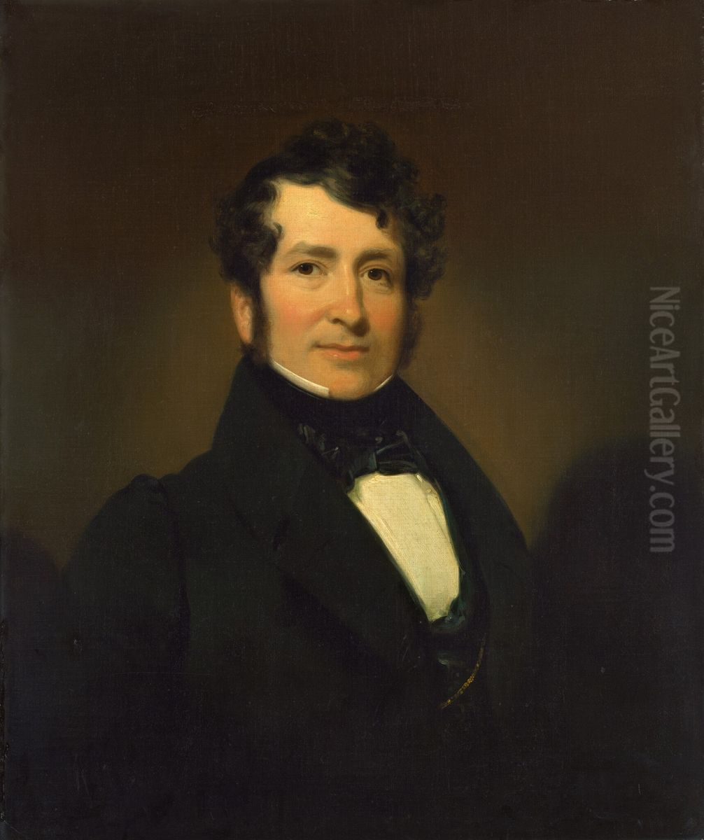 George Pope Morris Oil Painting by Henry Inman