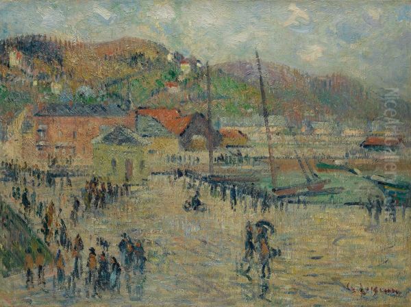 Le Grand Quai, Fecamp Oil Painting by Gustave Loiseau